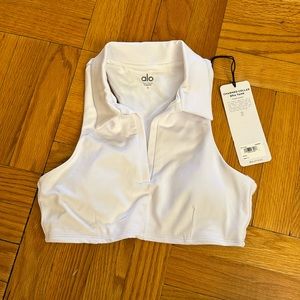 Alo charmed collar bra tank